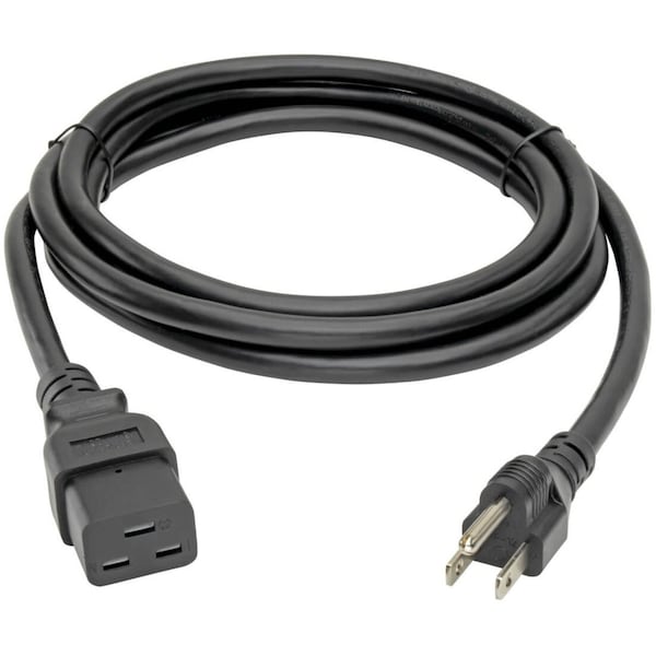 Tripp Lite Power Cord, HD, C19 to 5-15P, 15A, 14AWG, 8ft - P034-008