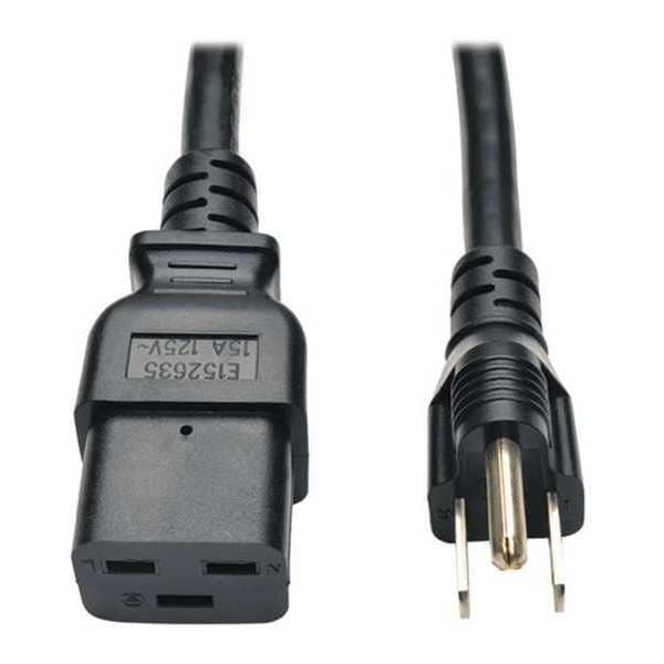 Tripp Lite Power Cord, HD, C19 to 5-15P, 15A, 14AWG, 8ft - P034-008