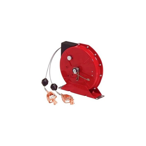 Reelcraft Reelcraft G 3050 Y, Static Discharge/Grounding Reel, 50ft  Cable, w/Dual Clamps on end - G 3050 Y