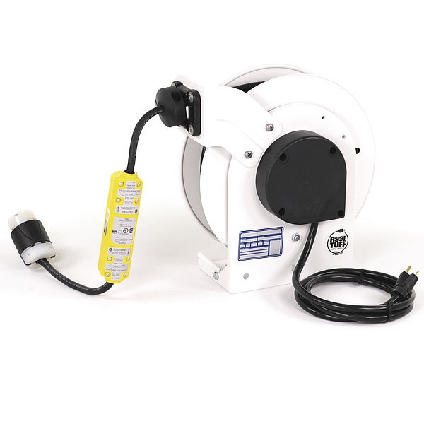 Kh Industries 25 ft. 12/3 Retractable Cord Reel 20 Amps - RTAG3LW-WCL520-J12F