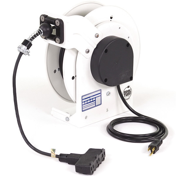Kh Industries 25 ft. 16/3 Retractable Cord Reel 10 Amps - RTAN3LW-WTT515-B16F