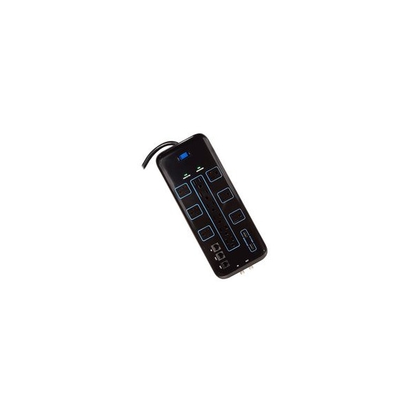 Swe-Tech 3C 12-Outlet surge protector, 2 USB Charge Ports2.1A, 4200 Joules - FWT51W1-32206