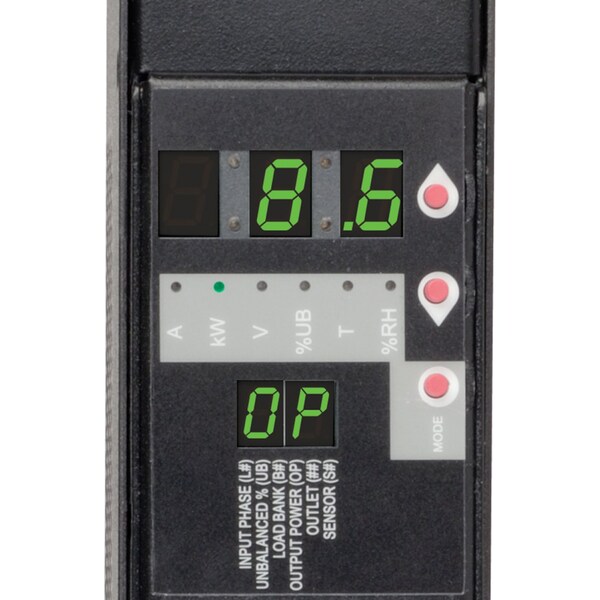 Tripp Lite PDU, 3-Phase, Switched, 10kW 3, 24 C13, 6 C19, 0U - PDU3VSR6L1530