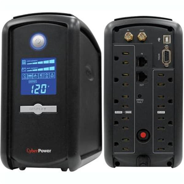 Cyberpower 850VA 510W UPS w AVR + LCD - CY87618