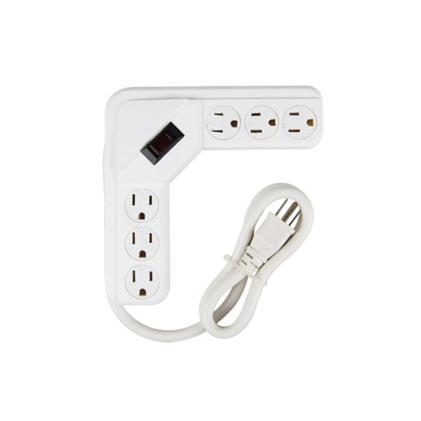 Kab Enterprise ME WHT 6Out PWR Strip - PS-644