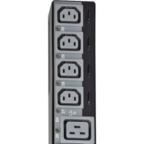 Tripp Lite PDU, 3-Ph, Switched, 22.1kW, 24 C13, 6 C19, 0U - PDU3XVSR6G32B