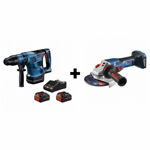 Bosch Cordless Tool Combination Kit, 18V - GBH18V-36CK24 + GWS18V-13CN