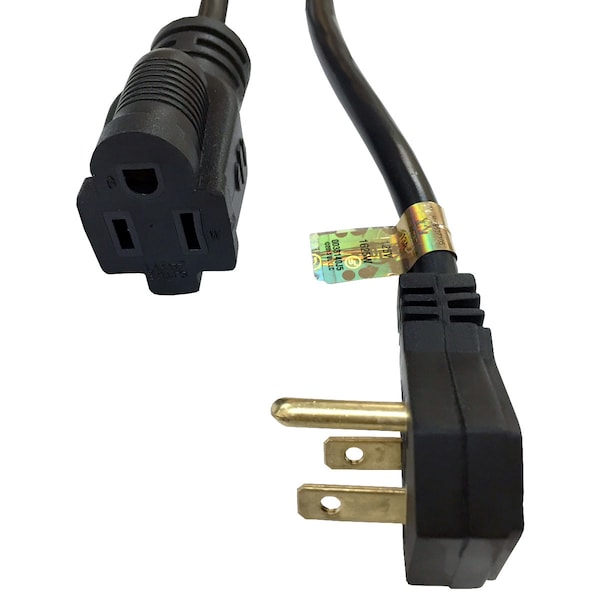Electriduct Extension Cord, Indoor, 15 ft - PE-ED-FP-15-BK-3PK