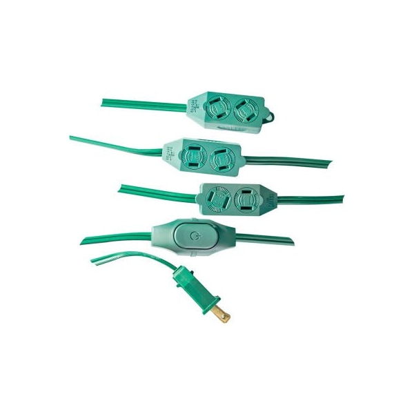Gogreen SPT-2 Extension Cord, Outdoor, 9 Outlets, 9 ft - GG-24509GN