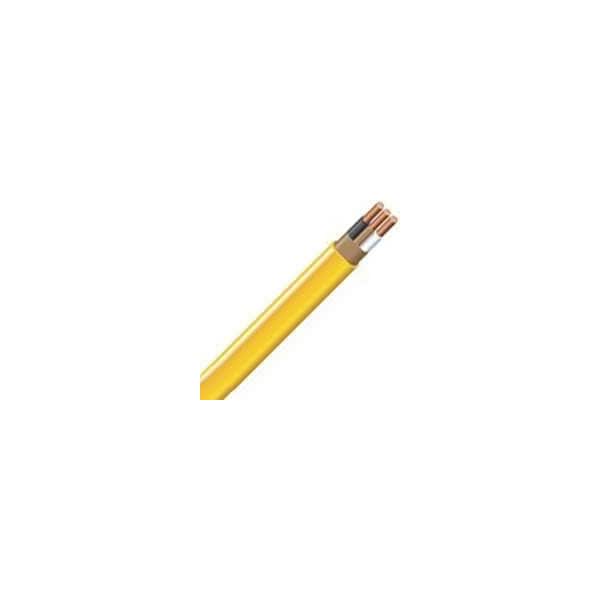 Southwire NM-B, Non-Metallic Building Cable, 12 AWG, Yellow, Solid, 100 ft - 12/2NM-WGX100