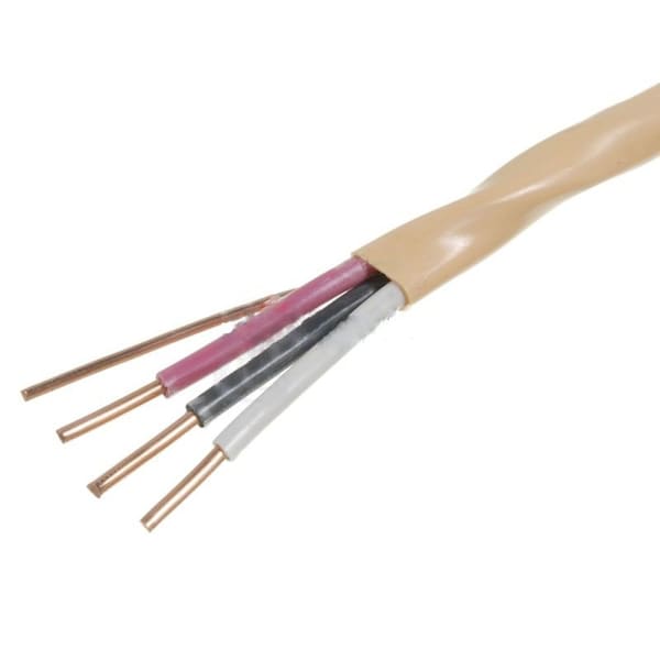 American Imaginations NMD90, Non-Metallic Building Cable, Copper, 10 AWG, 3C, Ivory, 1574.8 in - AI-37580
