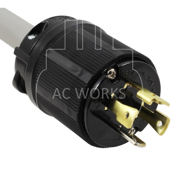 Ac Works 1.5FT NEMA L14-30P 30A 4-Prong Plug to NEMA 14-50R RV/Range 50A Connector - EVL1430MS-018