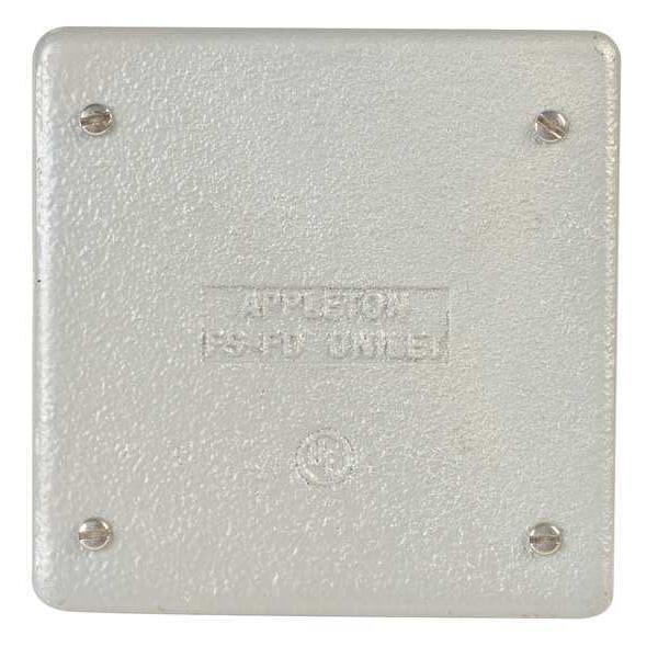 Appleton Electric 2 -Gang Horizontal or Vertical Weatherproof Cover, 4-5/8" W, 4-5/8" H - FSK-2B-CM