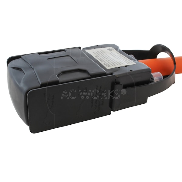 Ac Works 1.5FT L21-30P 30A 5-Prong Locking Plug to 4 Household Outlets with 20A Breakers - L2130CBF520