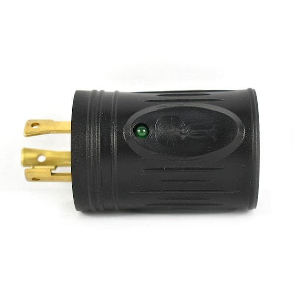Superior Electric 30 Amp NEMA L5-30P Male Plug to 15 Amp 5-15R Female Receptacle - Block Plug Adapter - RVA1623