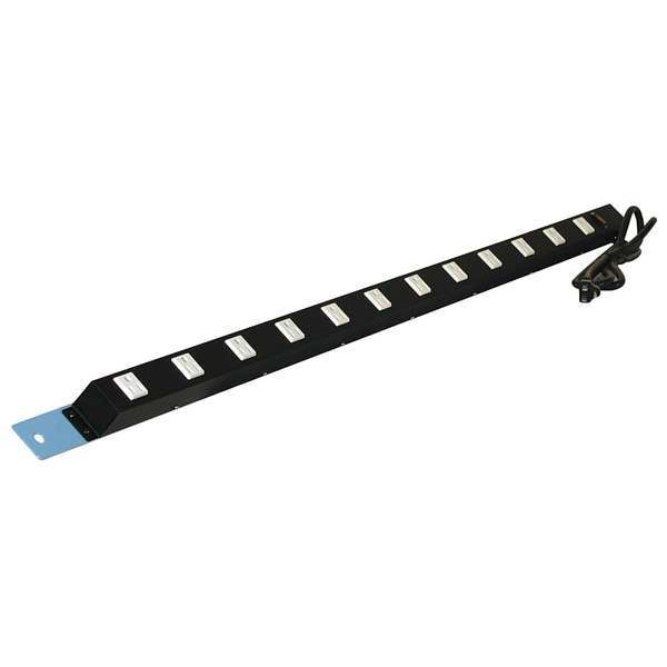 Pro-Line Power Strip, 72W x 1-1/2D x 1-1/2H, Blue - ES48/ESMR72-L14