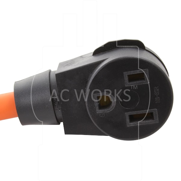 Ac Works NEMA 10-30 3-Prong Dryer Plug to 6-50 Welder Adapter - WD1030650-018