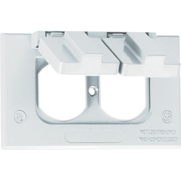 Totalturf Electrical Box Cover, 1 Gang, Duplex Receptacle Cover - TO1682591