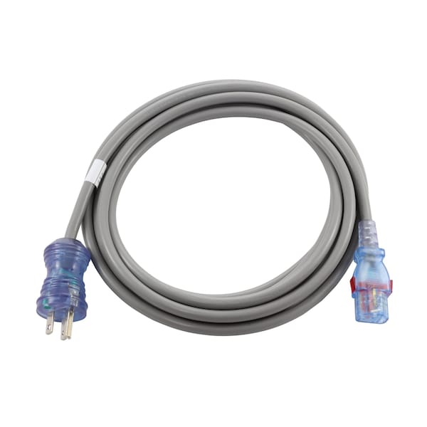 Ac Works 10ft 15 Amp 125 Volt 14/3 Medical-Hospital Grade Power Cord with Locking IEC C13 - MD15AC13-120AL
