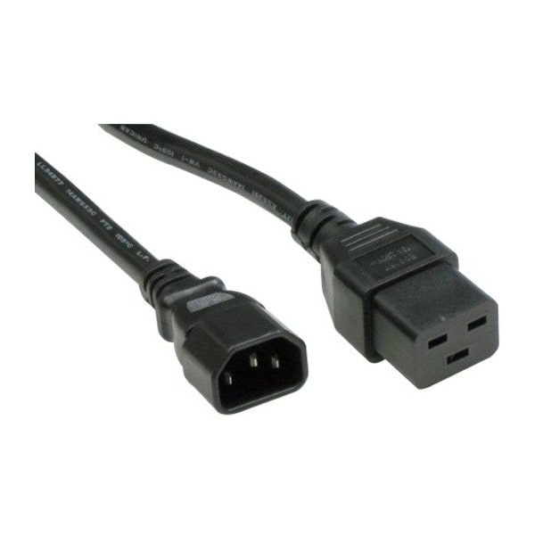 Unirise Usa Power Cord C14-C19 15Amp 250V Sjt 14/3 A - PWCD-C14C19-15A-10F-BLK