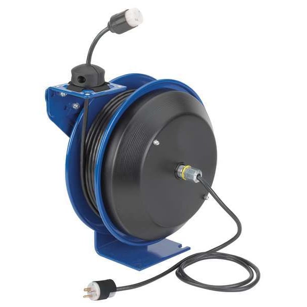 Coxreels 50 ft. 16/3 Retractable Cord Reel 1 Outlets 120VAC Voltage - PC13-5016-A