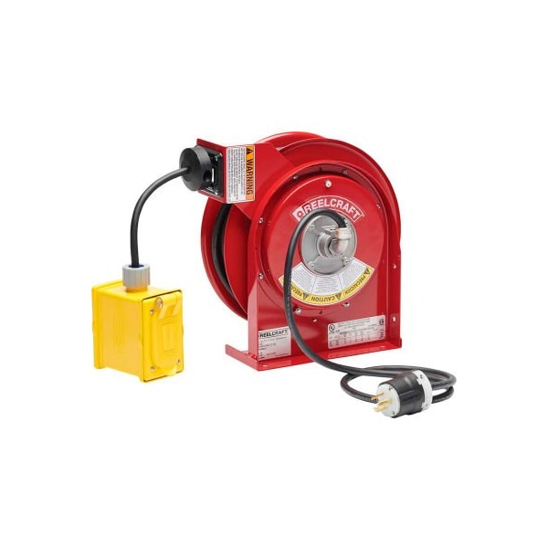 Reelcraft ReelCraft Cord Reel, Duplex Outlet Box - L 4525 123 7BC