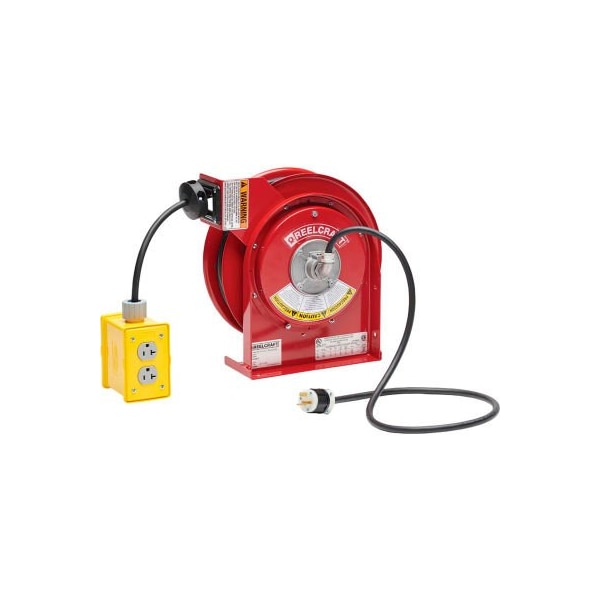 Reelcraft ReelCraft Cord Reel, Quad Outlet Box - L 4525 123 7Q