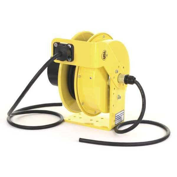 K & H Industries 30 ft. 14/3 Retractable Cord Reel 600VAC Voltage - RTFD3L-WW-B14G