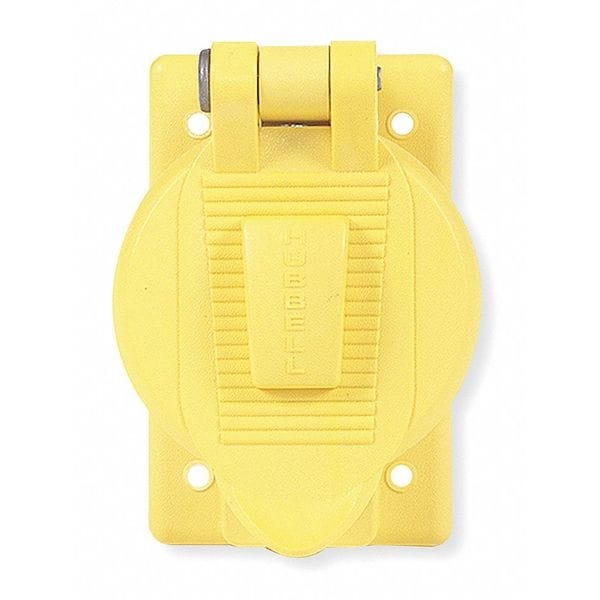 Hubbell Wiring Device-Kellems Weatherproof Cover, 1 Gang, Thermoplastic - HBL74CM23WO