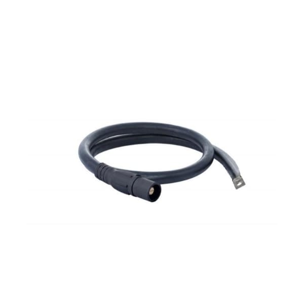 Power Assemblies Type W Pigtail 400A 4/0 AWG Series 16 Male Camlock to Lug 6 ft, Black - 40TW16006MLE