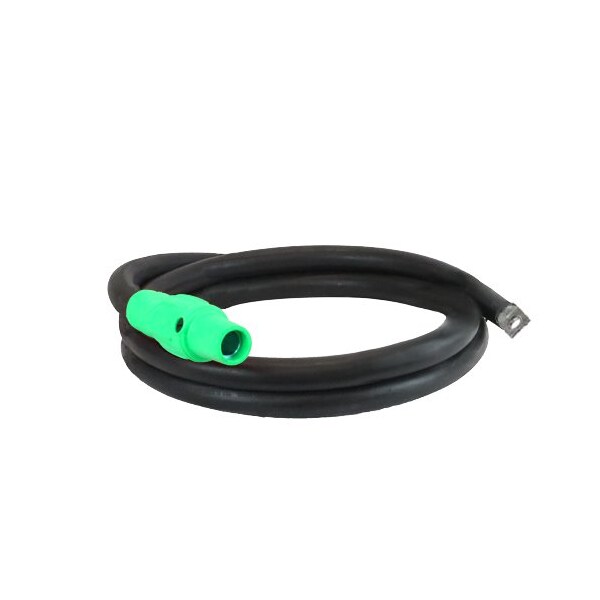 Power Assemblies Type W Pigtail 400A 4/0 AWG Series 16 Female Camlock to Lug 10 ft, Green - 40TW16010FLG