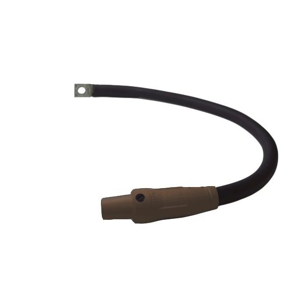 Power Assemblies Type W Pigtail 400A 4/0 AWG Series 16 Female Camlock to Lug 3 ft, Brown - 40TW16003FLH