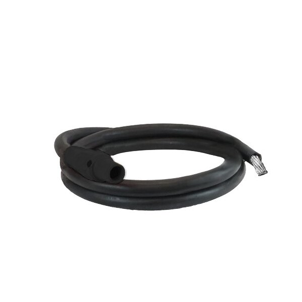 Power Assemblies Type W Pigtail 400A 4/0 AWG Series 16 Female Camlock to Tinned 10 ft, Black - 40TW16010FTE