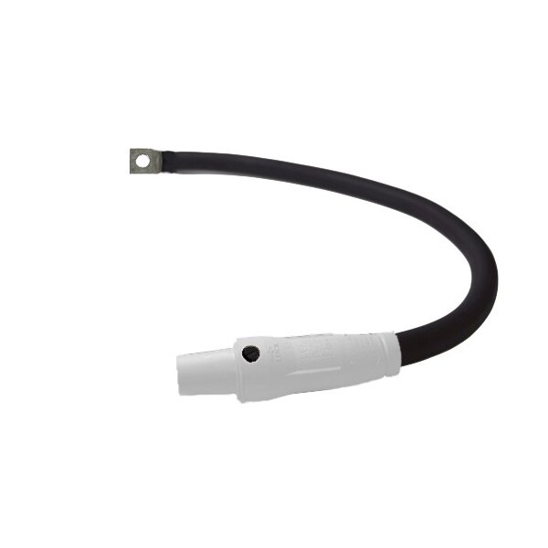 Power Assemblies Type W Pigtail 400A 4/0 AWG Series 16 Female Camlock to Lug 3 ft, White - 40TW16003FLW