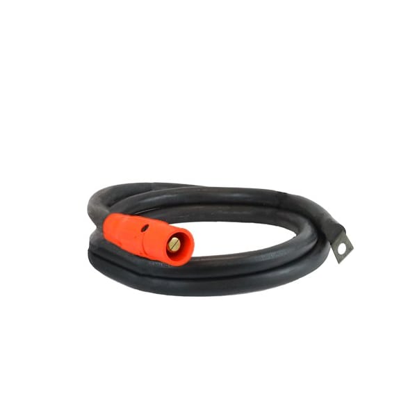 Power Assemblies Type W Pigtail 400A 4/0 AWG Series 16 Male Camlock to Lug 10 ft, Orange - 40TW16010MLO