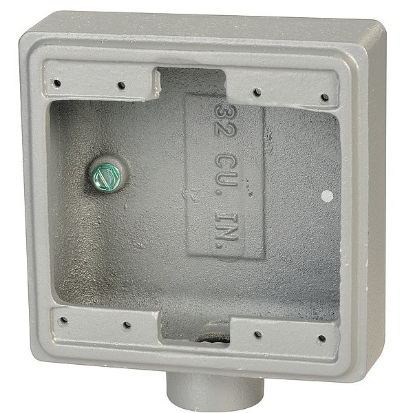 Appleton Electric Weatherproof Electrical Box, 32 cu in, FS Box Type, 2 Gangs, Malleable Iron - FS-2-75