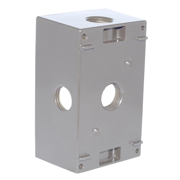 Sigma Electric Electrical Box, Outlet Box Type, 1 Gang, Die-Cast Metal - 14251-5X