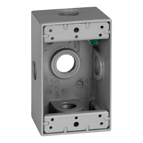 Sigma Electric Electrical Box, Outlet Box Type, 1 Gang, Die-Cast Metal - 14251-5X