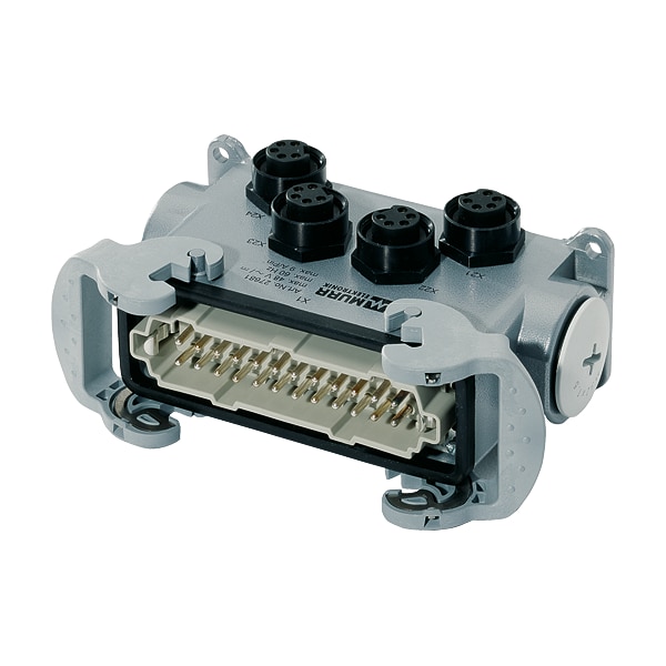 Murr Elektronik POWER DISTRIBUTOR PD4 7/8'' 5 POLE, 24+E male to 4 x 7/8'' 5-pole female - 27681