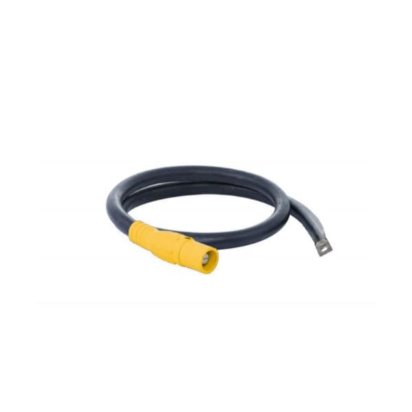 Power Assemblies Type W Pigtail 400A 4/0 AWG Series 16 Male Camlock to Lug 6 ft, Yellow - 40TW16006MLY