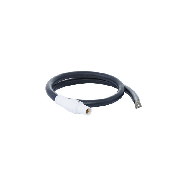 Power Assemblies Type W Pigtail 400A 4/0 AWG Series 16 Female Camlock to Lug 6 ft, White - 40TW16006FLW