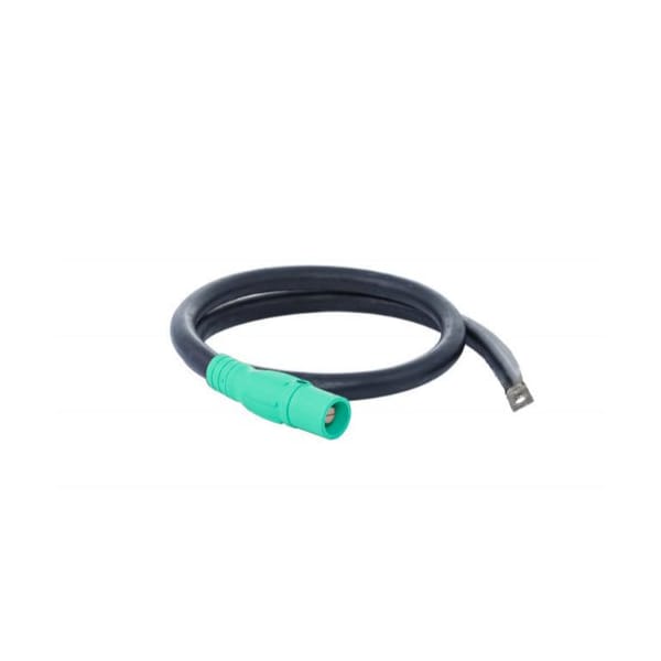 Power Assemblies Type W Pigtail 400A 4/0 AWG Series 16 Male Camlock to Lug 6 ft, Green - 40TW16006MLG
