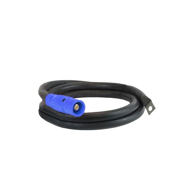 Power Assemblies Type W Pigtail 400A 4/0 AWG Series 16 Male Camlock to Lug 10 ft, Blue - 40TW16010MLB