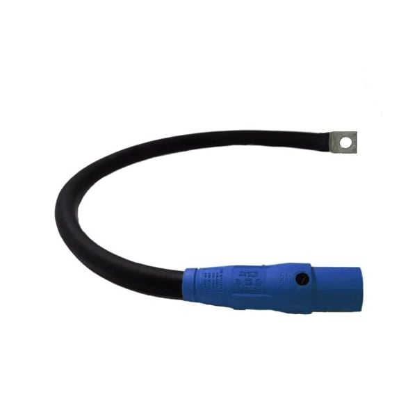 Power Assemblies Type W Pigtail 400A 4/0 AWG Series 16 Male Camlock to Lug 3 ft, Blue - 40TW16003MLB