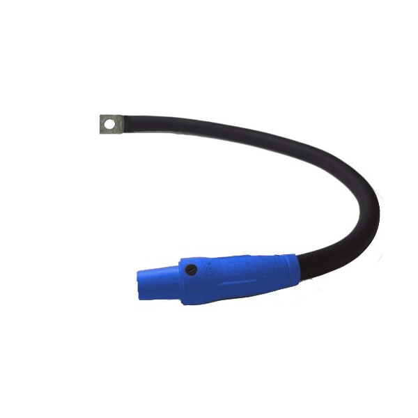 Power Assemblies Type W Pigtail 400A 4/0 AWG Series 16 Female Camlock to Lug 3 ft, Blue - 40TW16003FLB