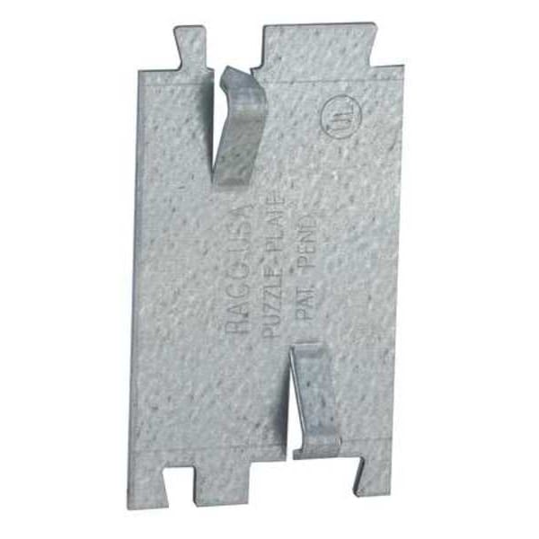 Raco Cable Protection Plate, Pre-Galvanized Steel, Partition Box Type - 2712R