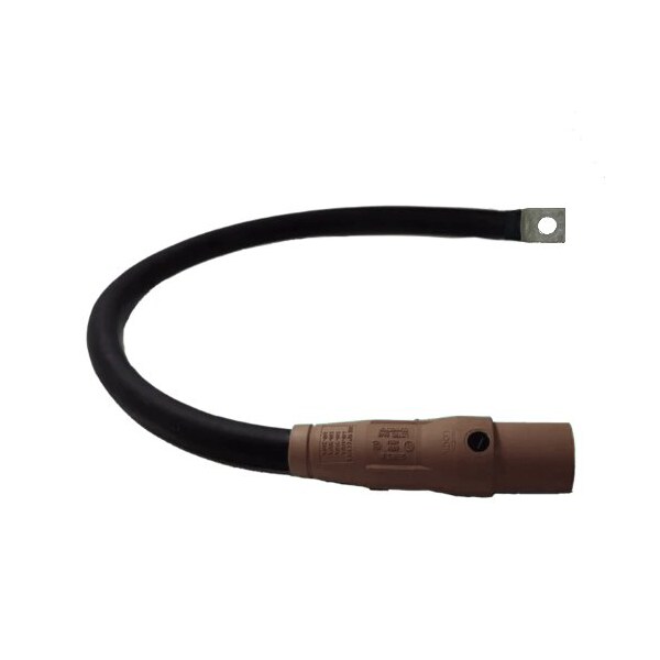Power Assemblies Type W Pigtail 400A 4/0 AWG Series 16 Male Camlock to Lug 3 ft, Brown - 40TW16003MLH