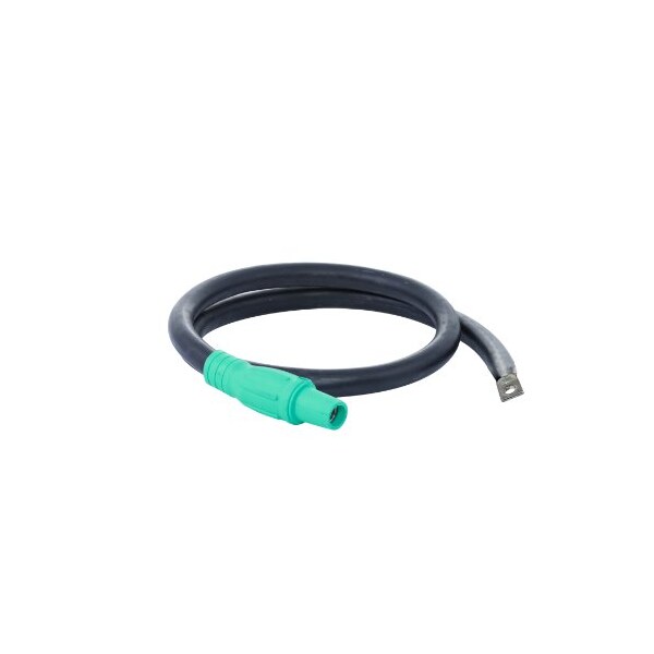 Power Assemblies Type W Pigtail 400A 4/0 AWG Series 16 Female Camlock to Lug 6 ft, Green - 40TW16006FLG