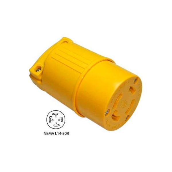 Conntek Conntek, 30-Amp Assembly Locking Connector with NEMA L14-30R Female End, 3 Pole- 4 Wire - 60419