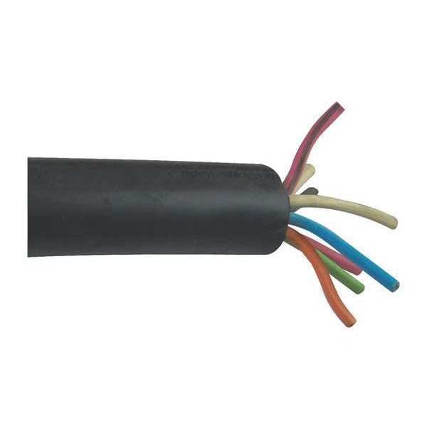 Carol Portable Cord, SOOW, 12 AWG, 8 C, Black, EPDM Rubber, Stranded, 600V, Indoor/Outdoor - 09208.35.01
